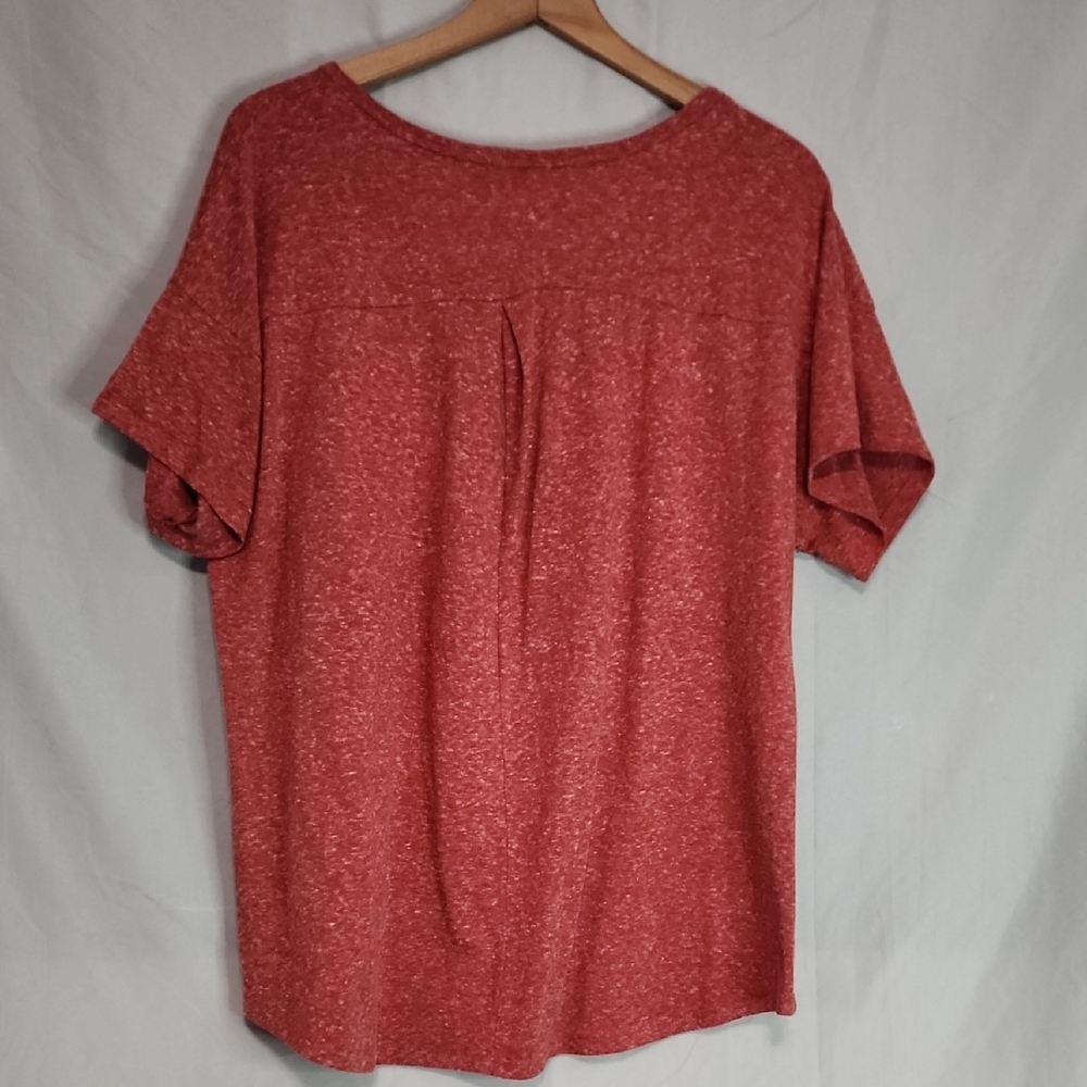 Terra & Sky Women's Short Sleeve Red Graphic Tee - Picture 3 of 3